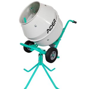 light-green color household trolley with stand concrete mixer