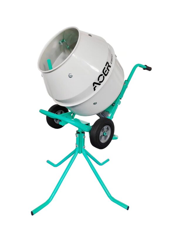 light-green color household trolley with stand concrete mixer