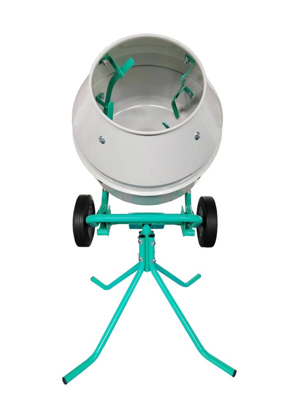 light-green color household trolley with stand concrete mixer